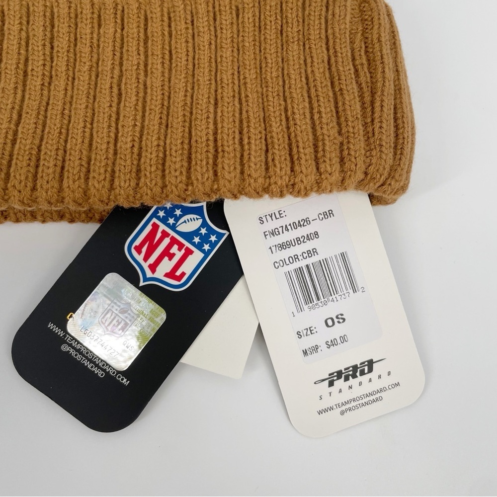 Pro Standard NFL New York Giants‎ Paint The City Beanie Brown Unisex Ribbed Hat - Picture 6 of 7